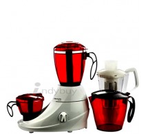 Butterfly Desire Mixer Grinder with 3 Jars (Red and White)